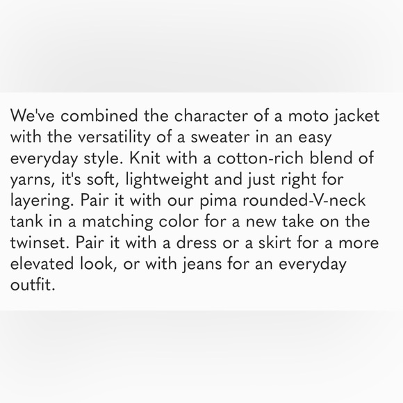 J. Jill Double-Knit Cropped Cardigan Sweater Sz S - Picture 12 of 12